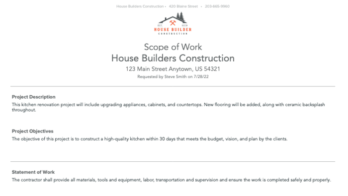 Scope of Work Template: Free Download Copy
